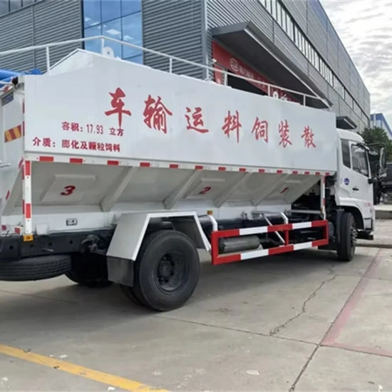 15 Ton Self-Loading Bulk Feed Truck for Grain Hauling